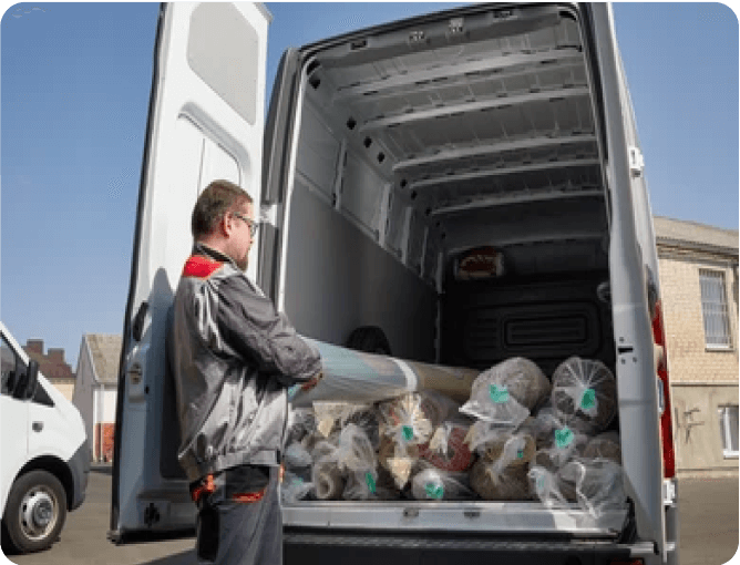 تحویل به صورت لول شده همراه با کاور پلاستیکی